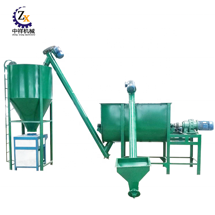 Gasoline animal feed crusher poultry cattle livestock vertical feed grinder mixer