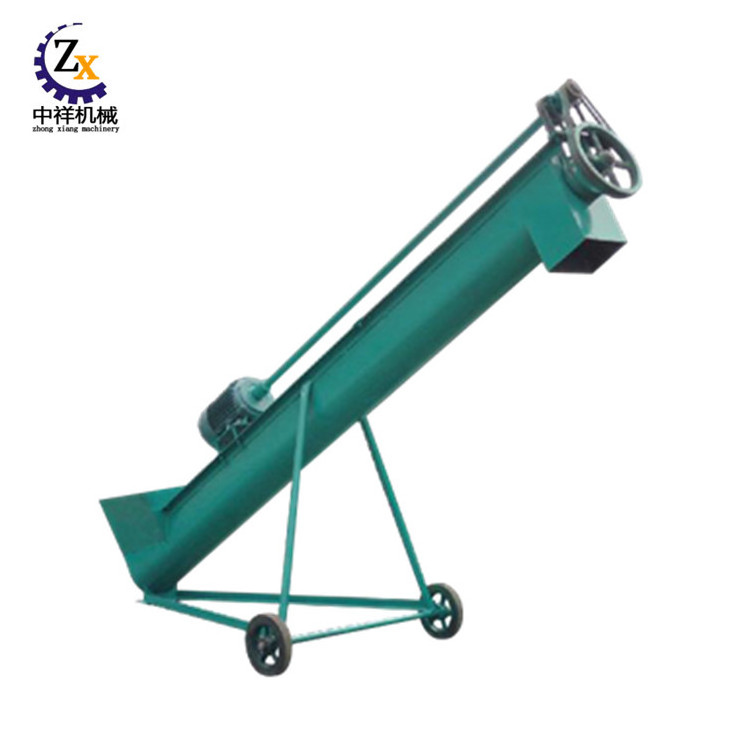 Portable used stainless steel screw grain auger conveyor