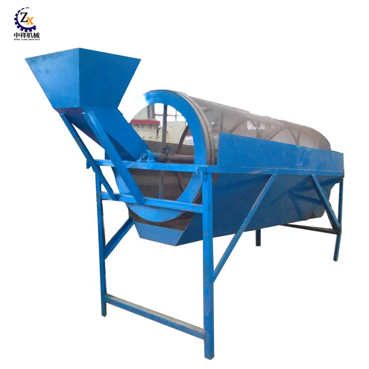 Used small sawdust gold sand gravel trommel screen for sale