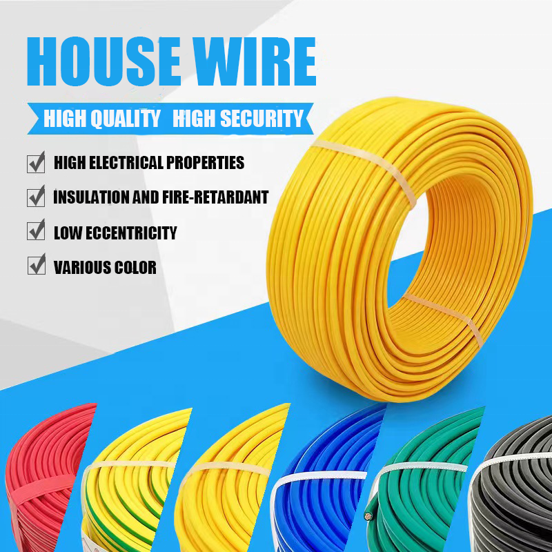 pvc insulated copper conductor cable solid core 1.5mm2 2.5mm2 8mm 10 sq mm and wire 100m price Cable Wire