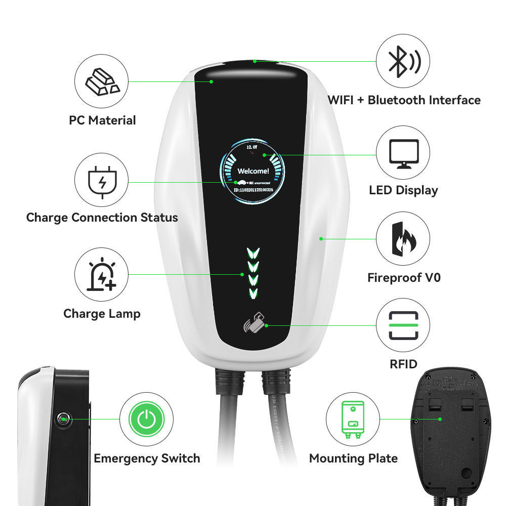 Hot Sale BYD 7kw Wall-Mounted EV Charger 32A Electric Car Charging Station New Condition with CCS Interface Standard