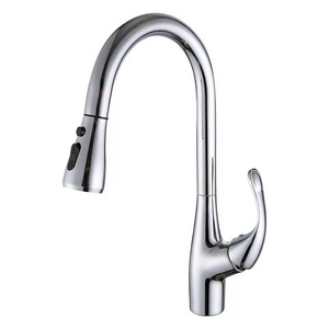 360 Swivel Modern Commercial Pull Down Sprayer Mixer Tap Multi-Function Stainless Steel High Arc Kitchen Sink Faucet