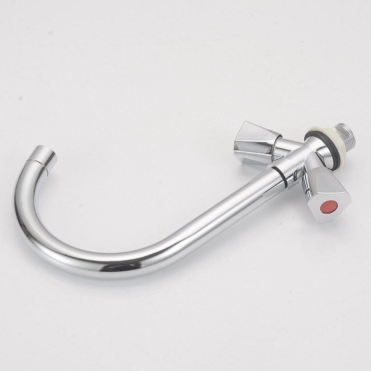 Grifo Hot sale Factory Wholesale Cheap Kitchen faucet double handle long neck kitchen faucet zinc alloy kitchen mixer tap