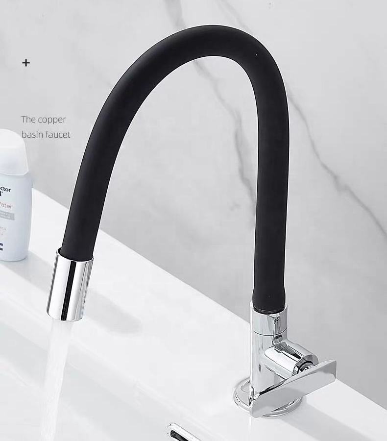 Grifo Cocina Ce certified sink faucets polishing Flexible silicone hose basin faucet single cold faucet tap Blister packaging