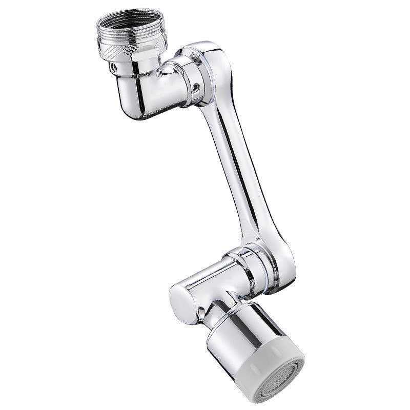 Brass Mechanical Arm Faucet Aerator Splash Head Filter Sprayer Kitchen Basin Faucet 1080 Degrees Rotating Faucet Extender Nozzle