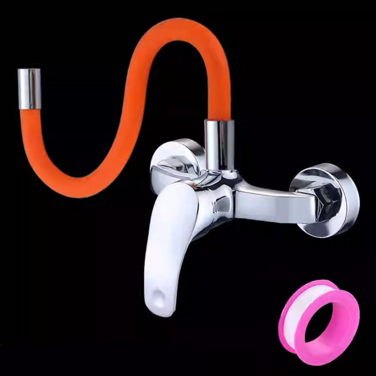 Hot Sale Color rotating vientiane flexible hose into wall kitchen faucet hot and cold sink faucet wash basin sink taps