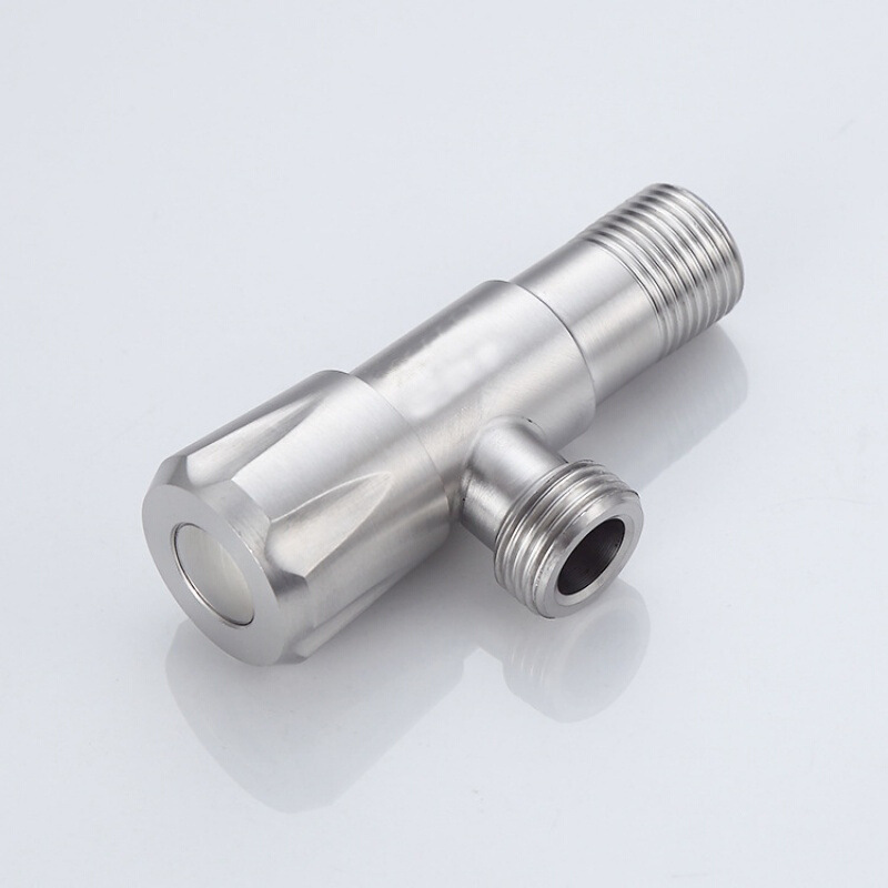 China Factory OEM LOGO Wholesale Price Bathroom SUS 304 Stainless Steel Brass 1/2 Inch Angle Valve Kitchen Angle Stop Valve