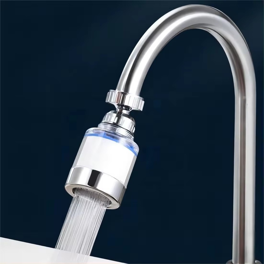 360 Degree Faucet Mouth Aerator Nozzle Tap Adapter Device Splash proof water filter Bubbler Swivel Head Bathroom Accessories