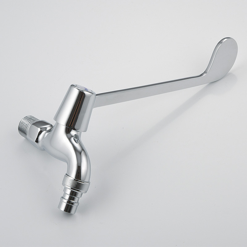 Factory wholesale Brass medical faucet hospital using elbow faucet with long handle F shape handles faucets medical taps