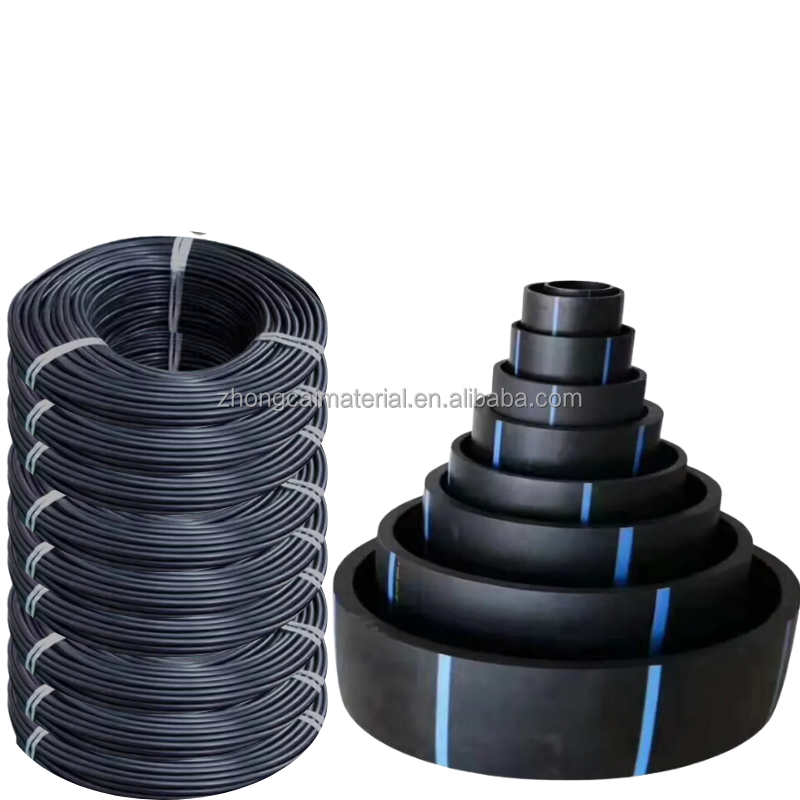 Buried Underground Hdpe Pipe 3 Inch 4 Inch 75mm 90mm Water Flow Tube