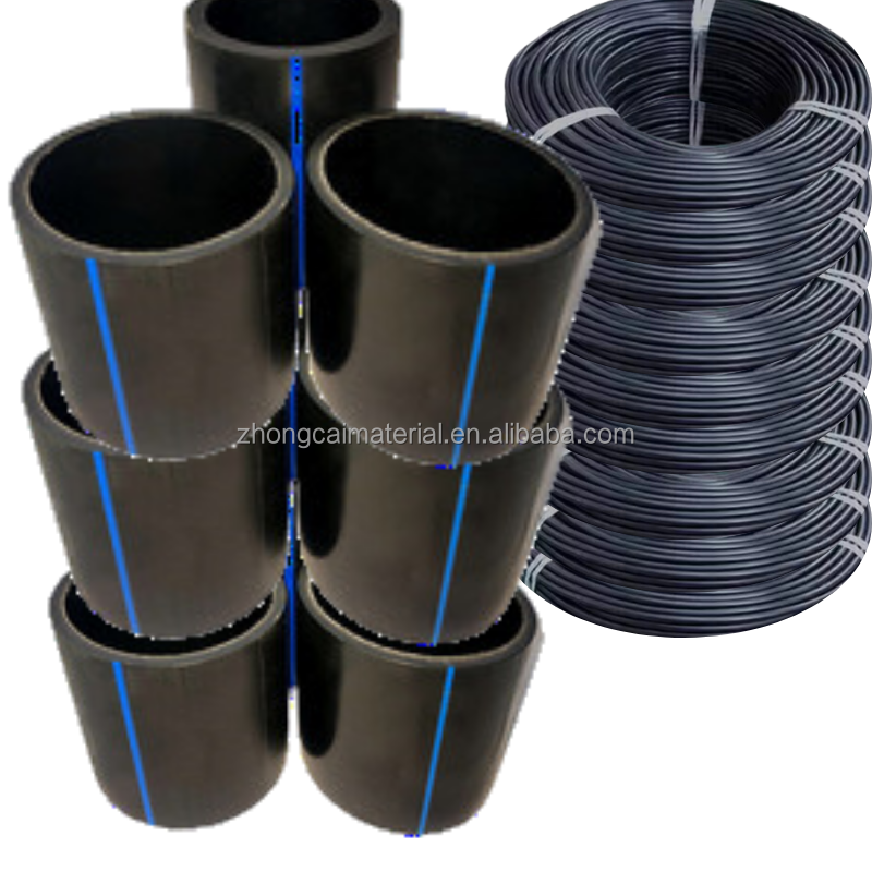 Buried Underground Hdpe Pipe 3 Inch 4 Inch 75mm 90mm Water Flow Tube