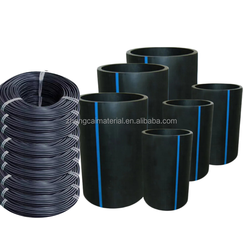 Buried Underground Hdpe Pipe 3 Inch 4 Inch 75mm 90mm Water Flow Tube