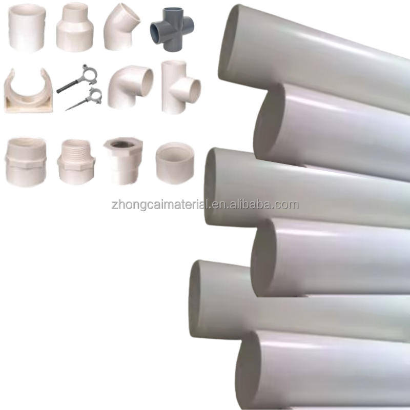 2 Inch Different Types PVC Brass Sanitary Irrigation Tube Fittingy Type Tee Tube Fitting Plastic Catalogue