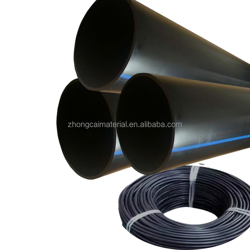 Buried Underground Hdpe Pipe 3 Inch 4 Inch 75mm 90mm Water Flow Tube