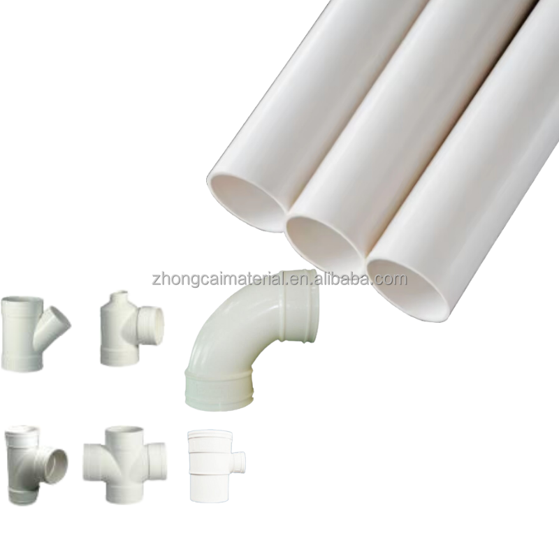 White Color Dia 20mm 25mm 32mm PVC Male Bush For Electrical Conduit Pipe And Box Connection