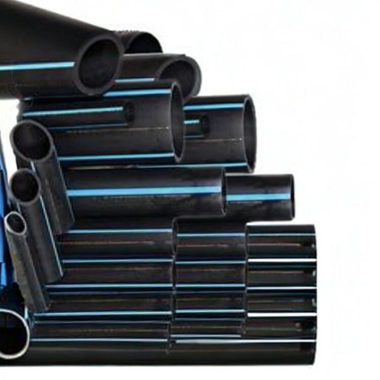 Manufacture 125mm Good Quality PE Plastic Tube Drain HDPE PErforated Poly Tubing 4 Inch Black PE Irrigation Pipe Price