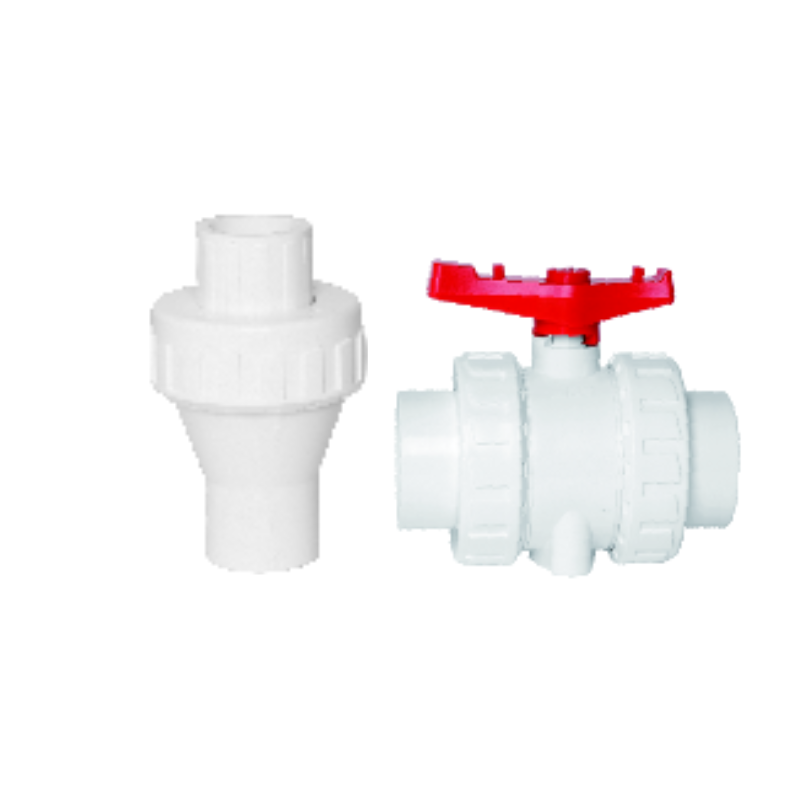 Measuring Water Tank Floating Double Union Plastic Mini 3-Way PVC Ball Valve