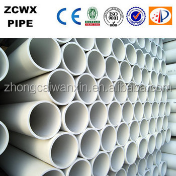 Socket PVC Water Pipe gasket end with rubber connect pressure tubes list rigid pipe