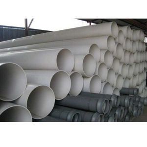 reliable large diameter 225mm pvc pipe white and grey color