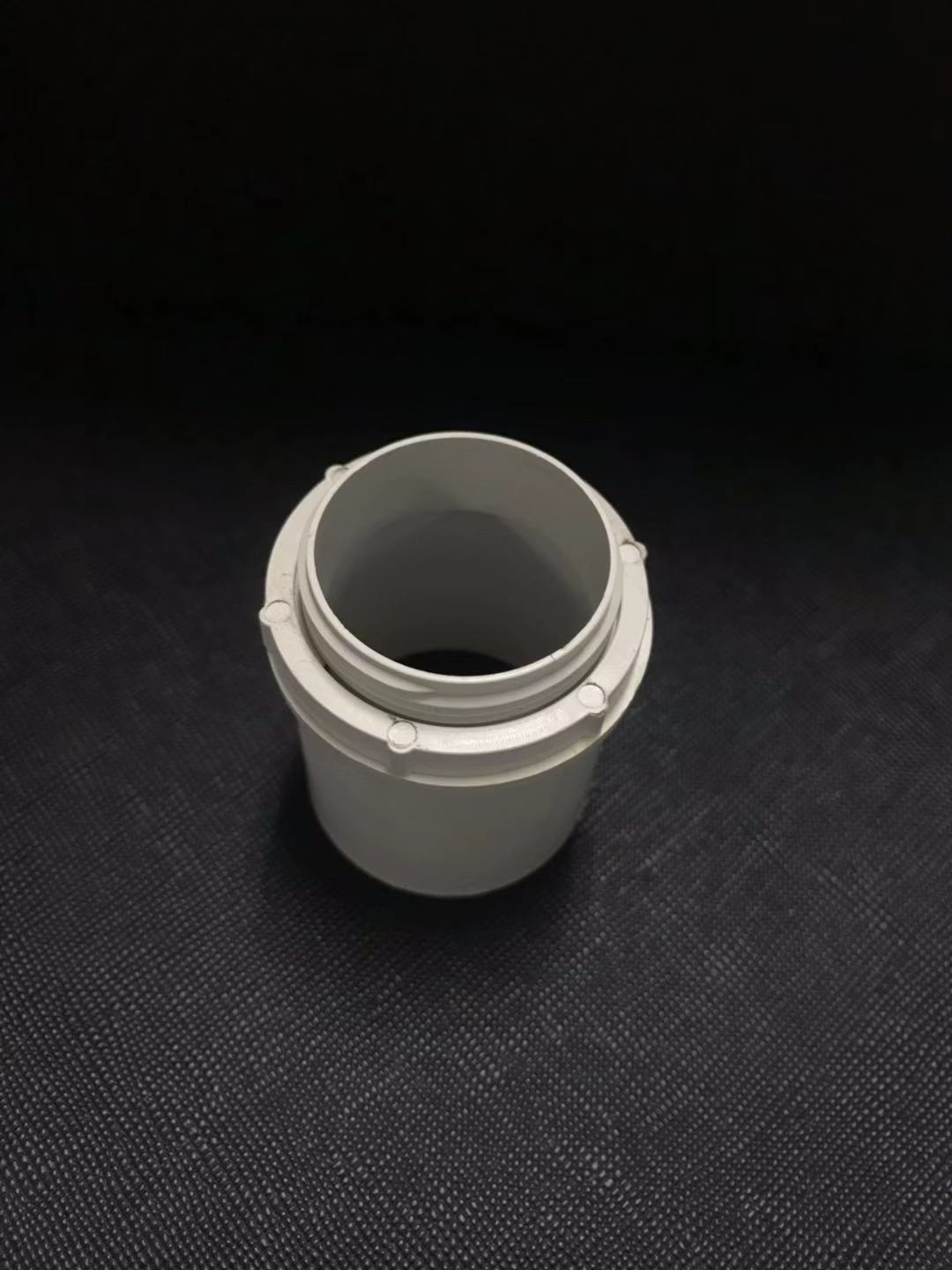 White color Dia 20mm 25mm 32mm PVC Male Bush for electrical conduit pipe and box connection