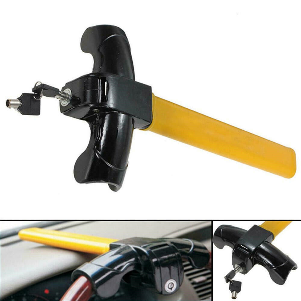 Steering Wheel Lock Anti-Theft Security System Car Truck SUV Auto Club Vehicles Universal Heavy Duty w/ 2 Keys Factory Price