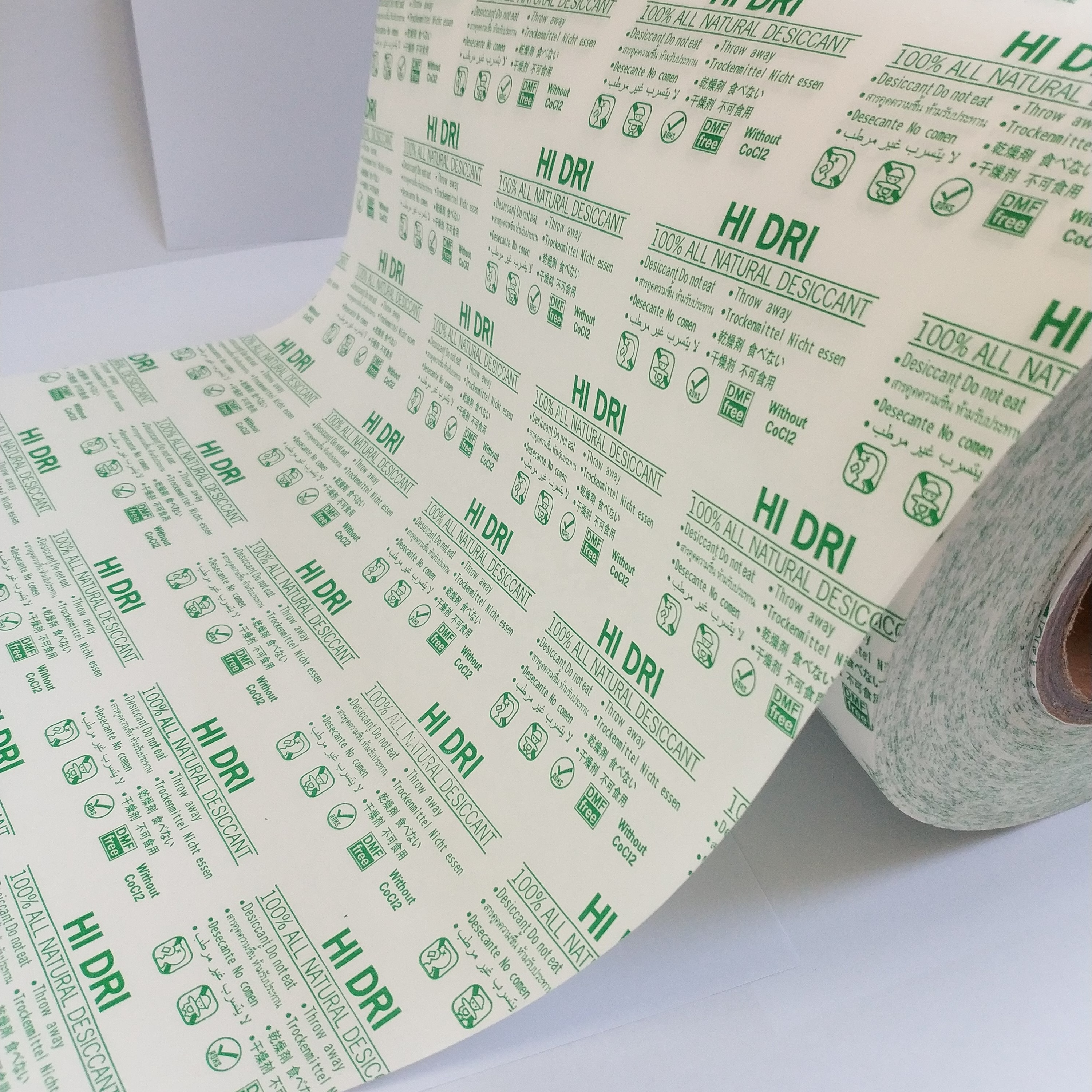 High Quality PE  Film Coated Virgin Paper /PE Casting Film Coated Laminated Paper for Packing of Desiccant