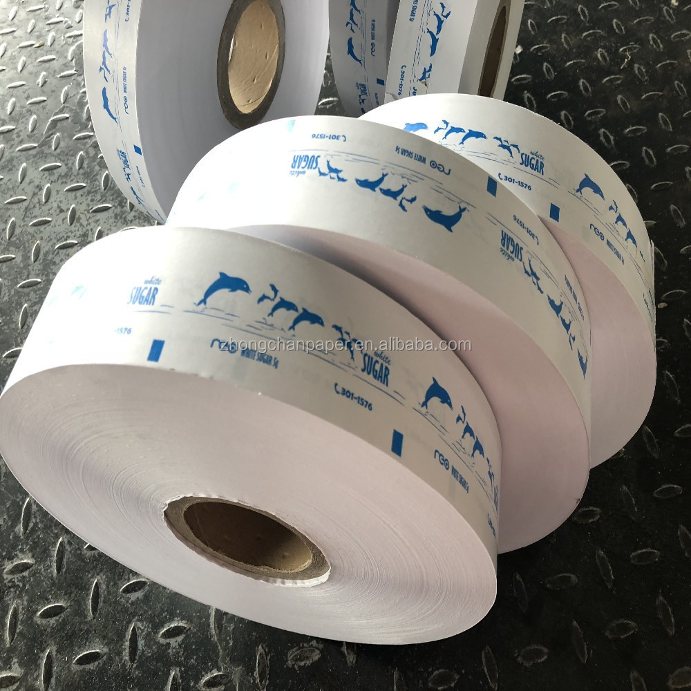 Printed PE Coated  rolling paper for sugar stick and sachet