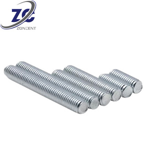 OEM Fasteners Threaded Rod M8 M10 M20 Bar Carbon Steel Galvanized Full Thread Stud Bolt DIN976 Threaded Rod