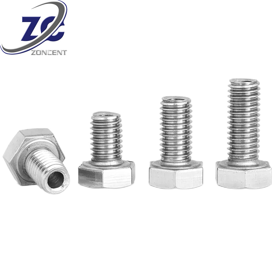 Non-standard Holes Hallow Bolts With All Size Hex Nuts Screw Steel Head Threaded Allen Stainless Non standard fasteners