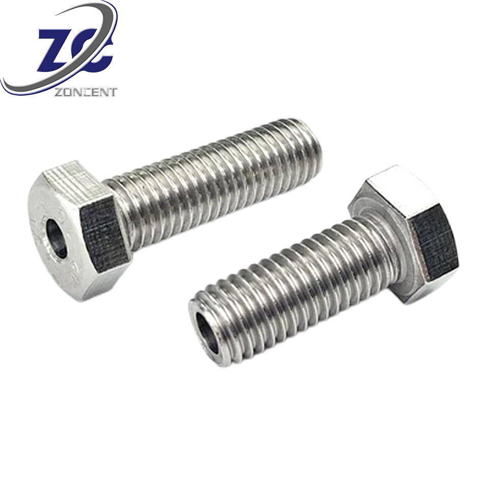 Non-standard Holes Hallow Bolts With All Size Hex Nuts Screw Steel Head Threaded Allen Stainless Non standard fasteners