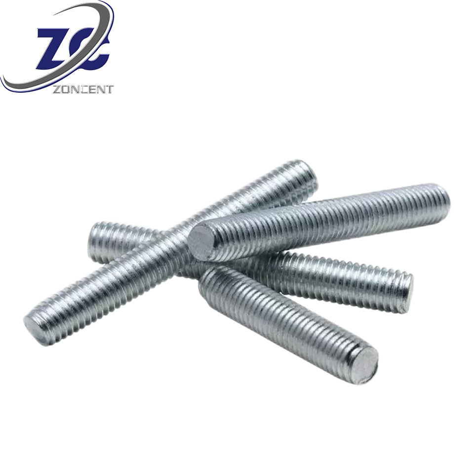 OEM Fasteners Threaded Rod M8 M10 M20 Bar Carbon Steel Galvanized Full Thread Stud Bolt DIN976 Threaded Rod