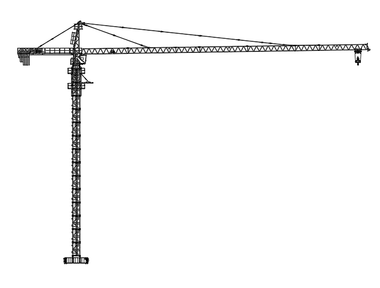 Flattop Building Construction WA6515 Tower Cranes 8 Ton 10 Ton Used And New Tower Crane For Choice