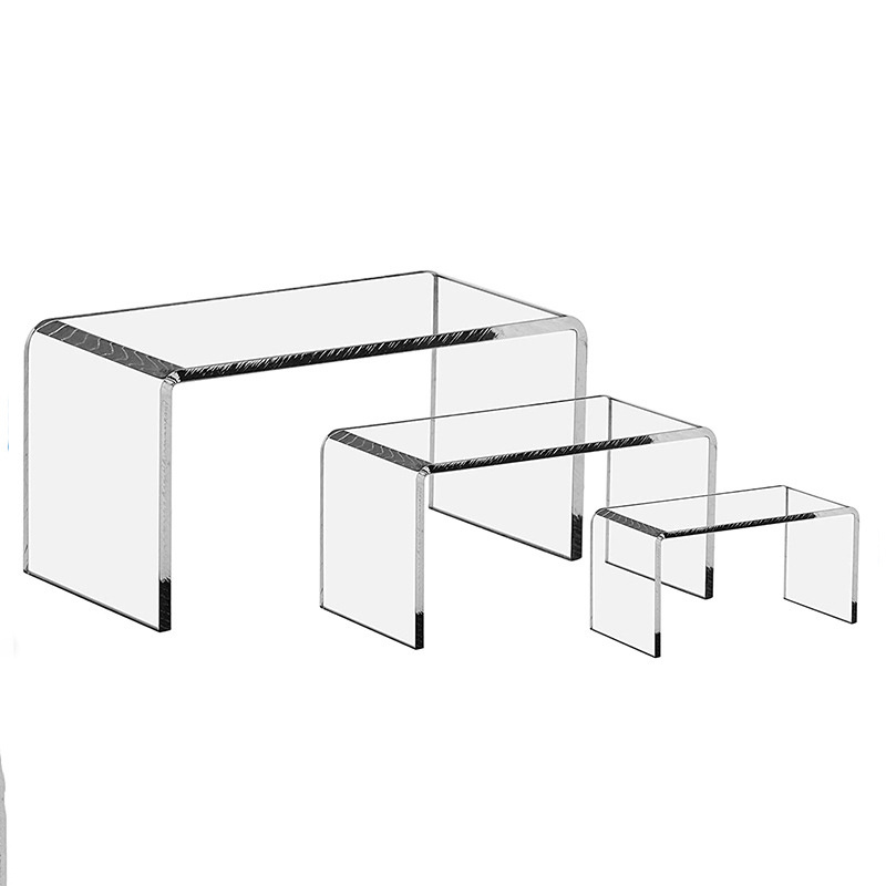 U Shape Display Racks Clear Acrylic Display Risers Table Cake Holder Acrylic Stand