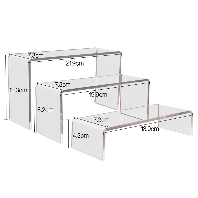 U Shape Display Racks Clear Acrylic Display Risers Table Cake Holder Acrylic Stand