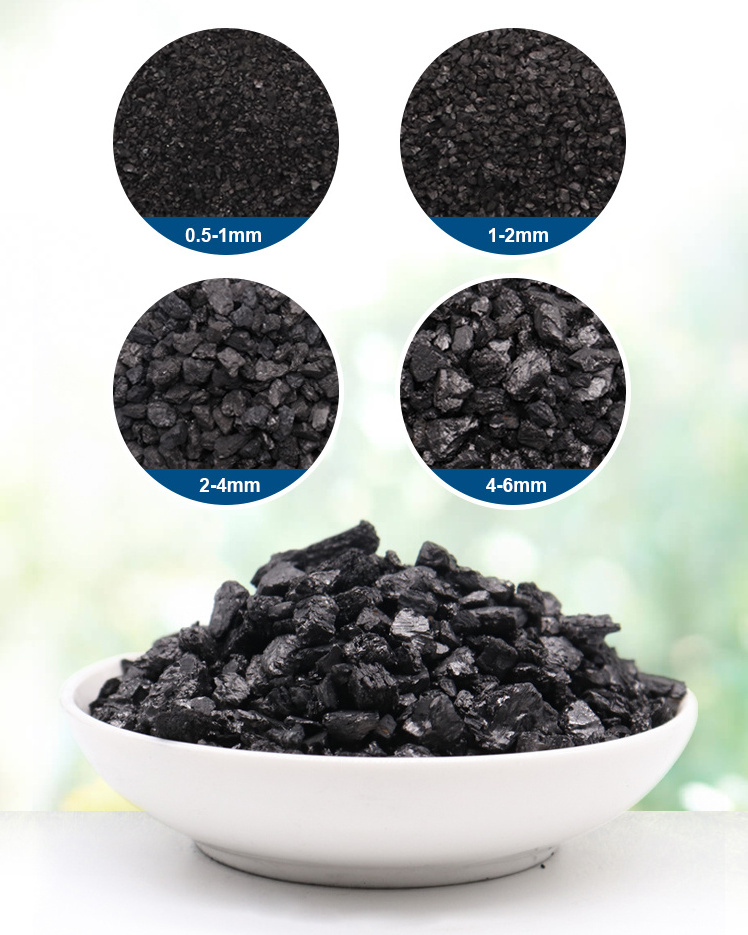 Zhongchuang ODM Charbon Actif 900 1000 iodine value Water Purification coal-based granular activated carbon