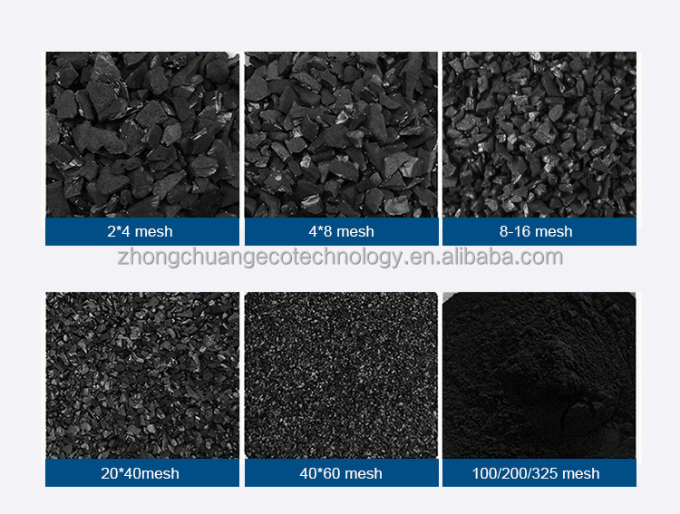 Zhongchuang Charcoal Coconut Shell Activated Carbon Granule/Sheet For Factory Waste Gas Adsorption And Sewage Treatment