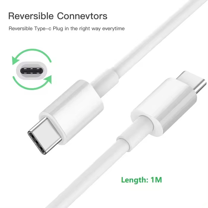 Usb-c To Usb-c 1m/2m Fast Charging Cable With Dual Pd Type-c To Type-c Male To Male Sync Usb Cable Charging Cords Data Cables