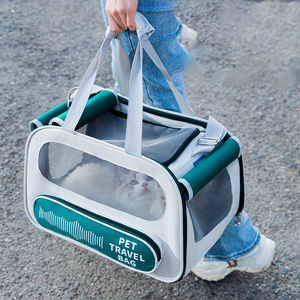 Fashion Soft Sided Foldable Travel Portable Tote Handbag Backpack Bag Cat Dog Pet Carrier