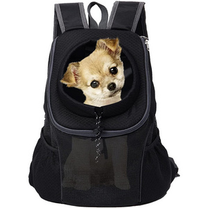 Breathable Custom Travel Dog Backpack Puppy Hiking Airline Approved Mesh Bag Durable Pet Dog Carrier Bag