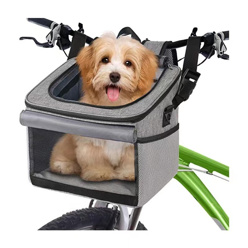 Pet Bicycle Carrier Bag Puppy Dog Cat Small Animal Travel Bike Seat For Basket Cycling Bag