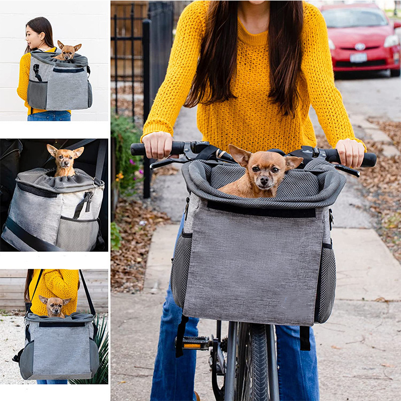 Bike Pet Bag Cat Top Opening Motorbike Folding Carry Dog Carrier