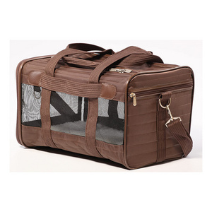 Fashion Airline Approved Fold Portable Soft Pet Shoulder Bag Dog Cat Carry Pet Bag Travel Crate Tote Bag