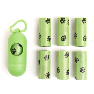 Portable Durable Waterproof Scented New Pill Shape Pet Cat Waste Garbage Poo Bags Biodegradable Dog Travel Bag