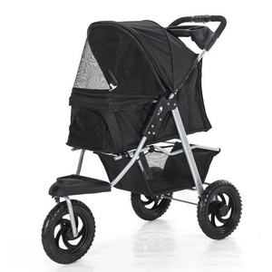 Best Selling Products In Pet Carrier Strollers For Outdoor Travel Fold Detachable big 3 Wheels Pet Stroller