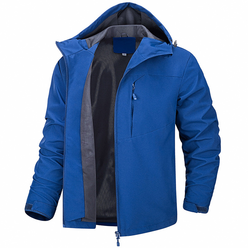 custom logo lightweight waterproof outdoor men softshell windbreaker jacket for travel hiking