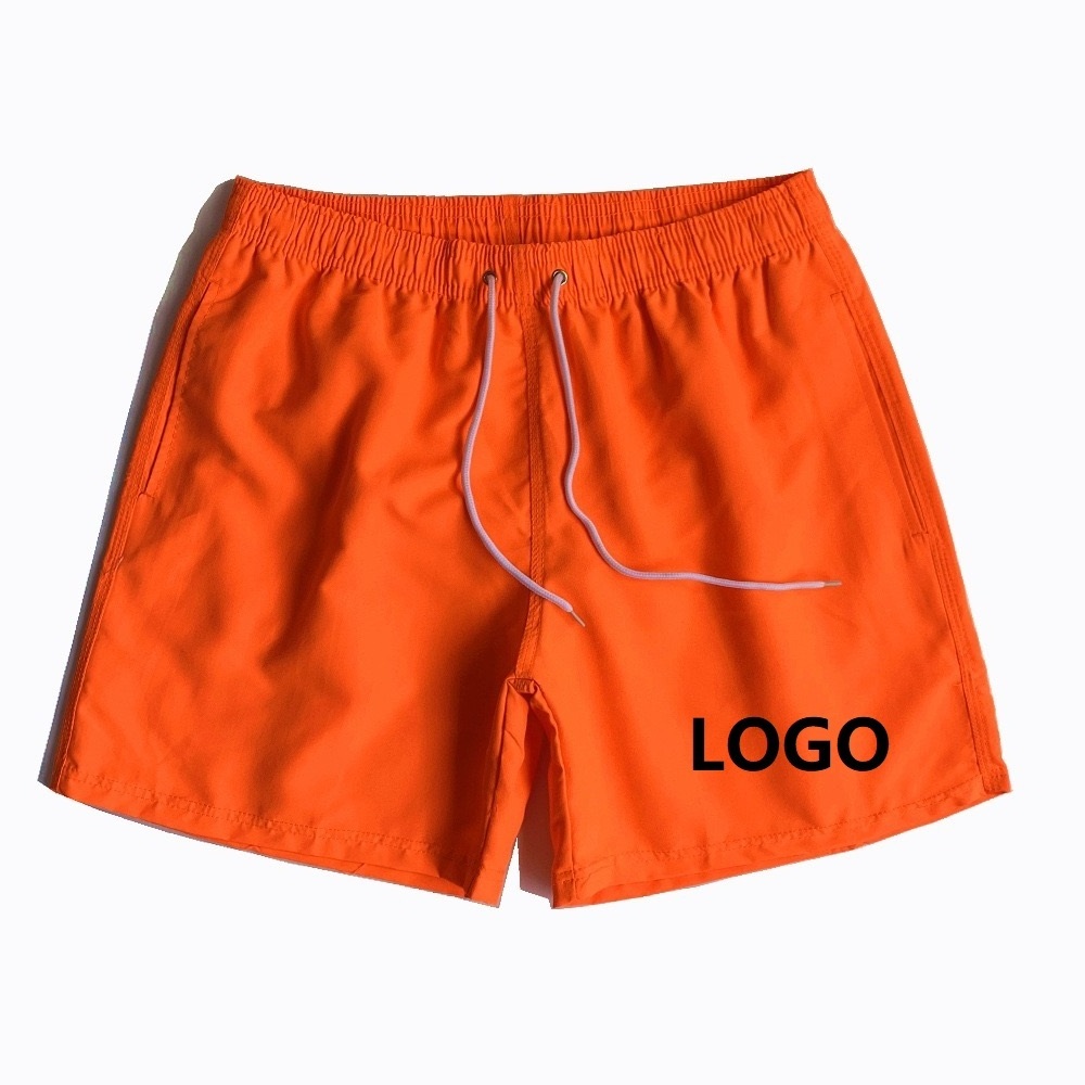 Summer Sports Shorts Custom Logo Mens Swim Shorts Running Nylon Shorts100% Polyester Swim Trunks Mesh Beach Shorts For Men