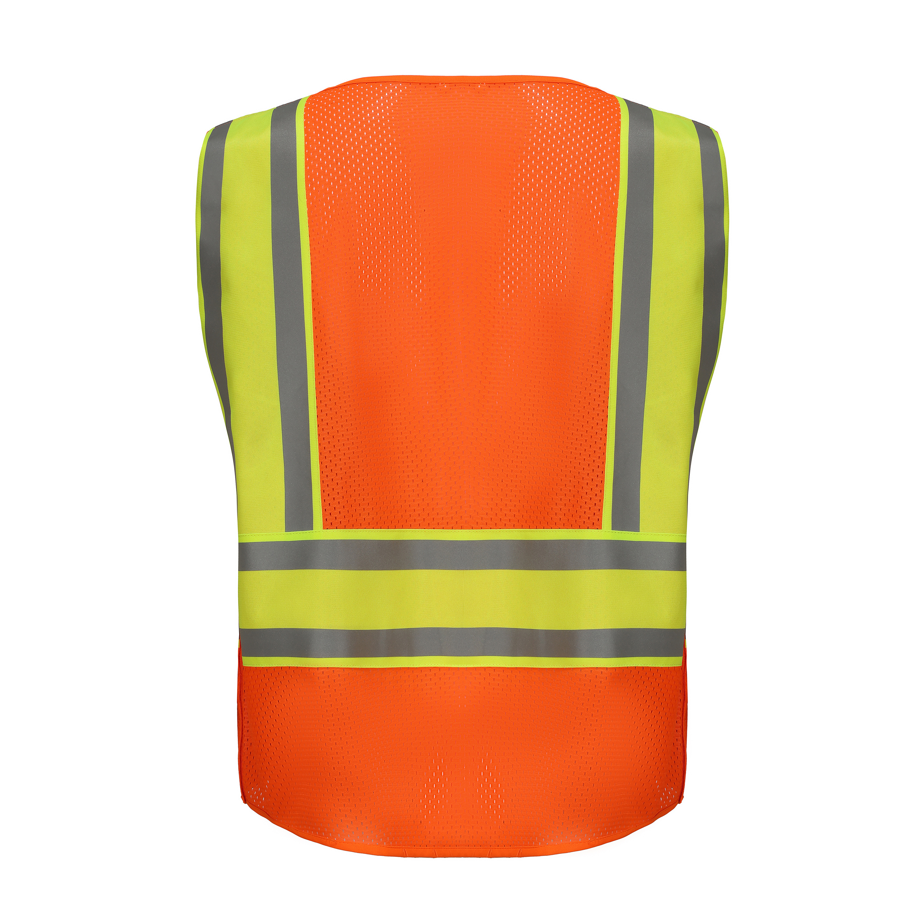 Customizable High Visibility Work Traffic Safety Vest Reflective Vest With Multiple Pockets