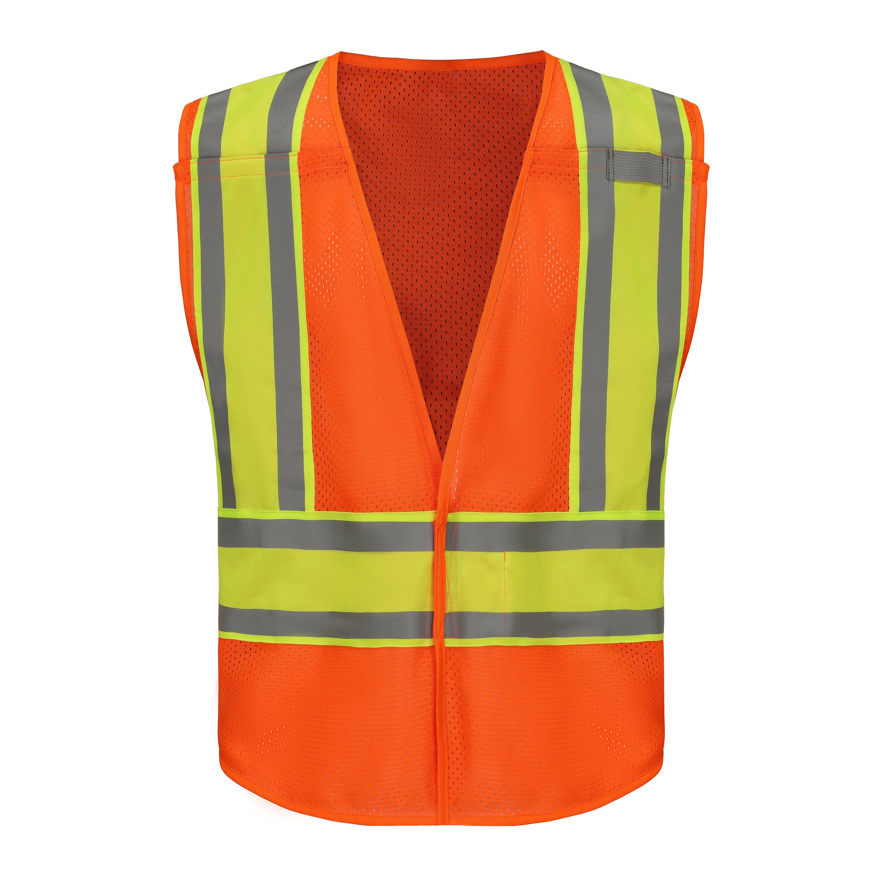 Customizable High Visibility Work Traffic Safety Vest Reflective Vest With Multiple Pockets