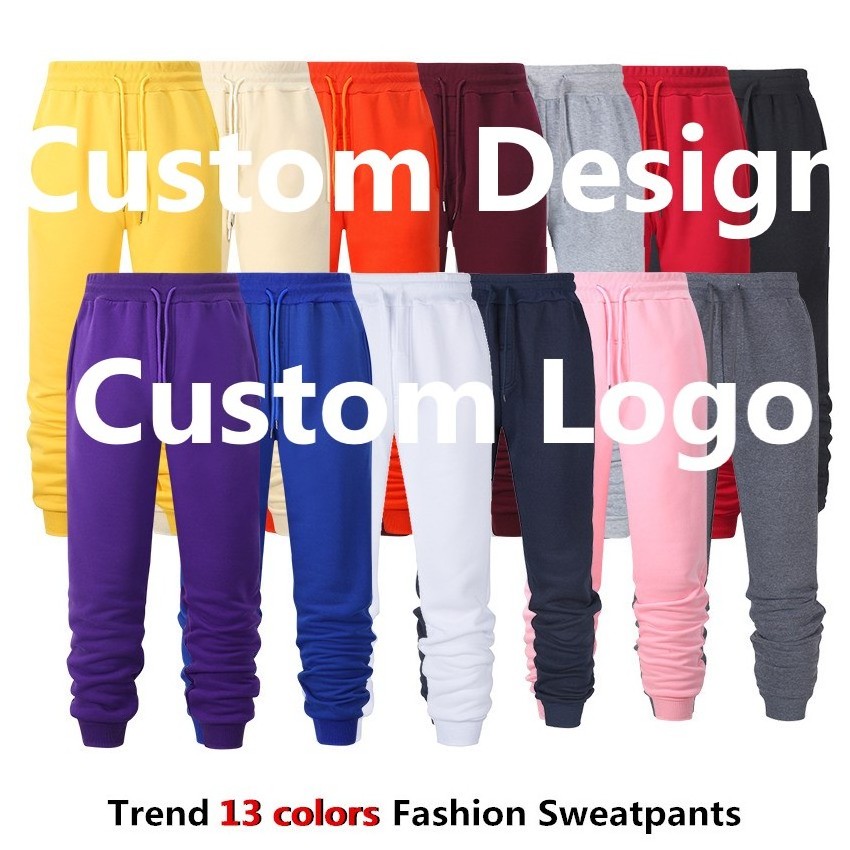 Wholesales Custom Logo Casual Joggers Unisex Gym Blank Fitness Sports Pants Women Joggers for Men