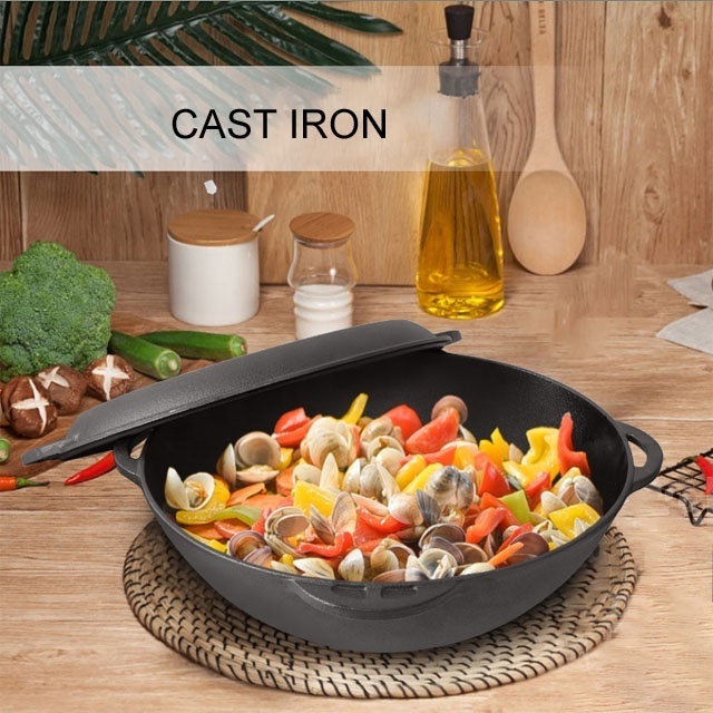 Russian Cauldron Pre-seasoned Cast Iron Kazan Pot Outdoor Cooking Big Pot